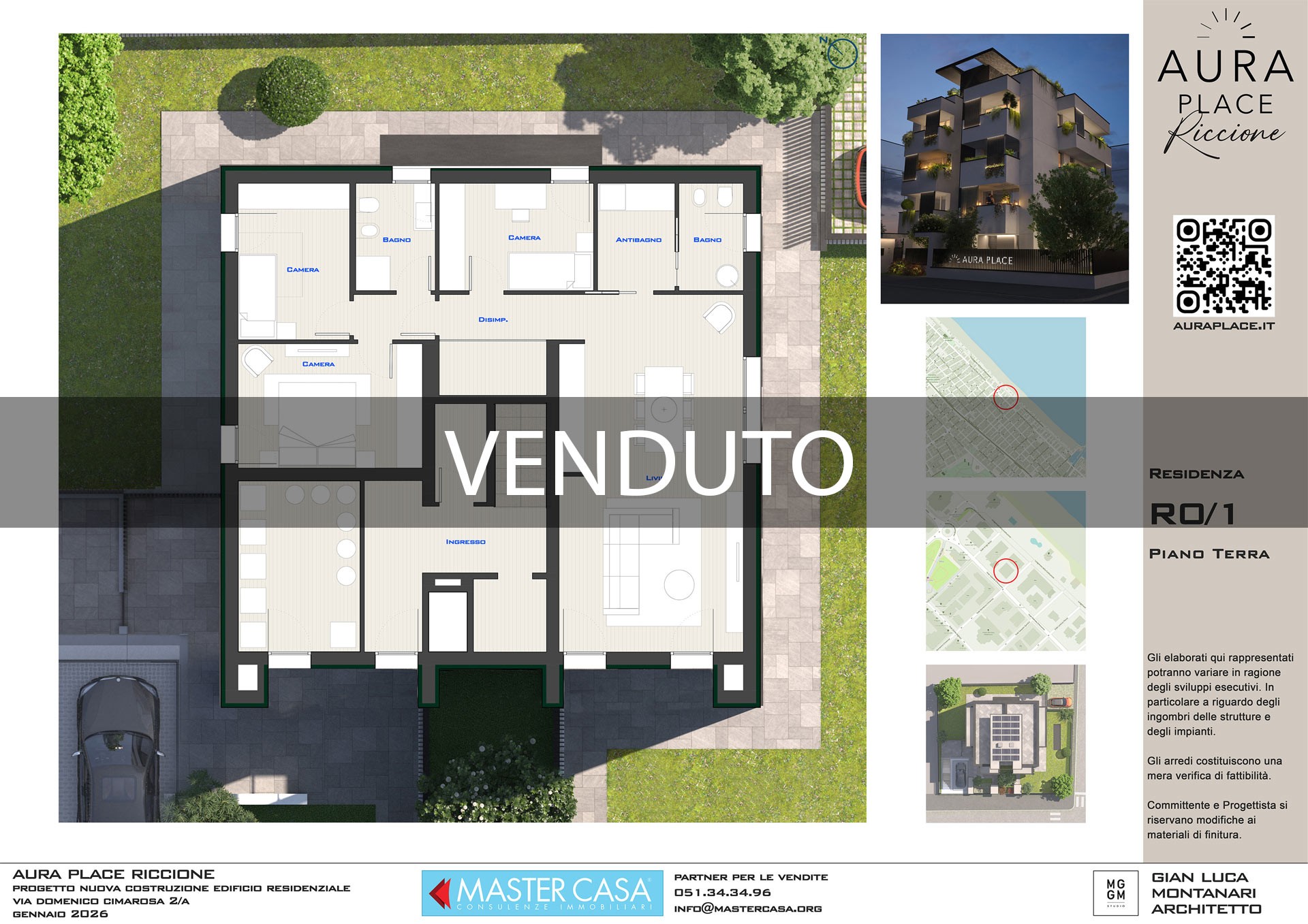 appartamento con giardino
